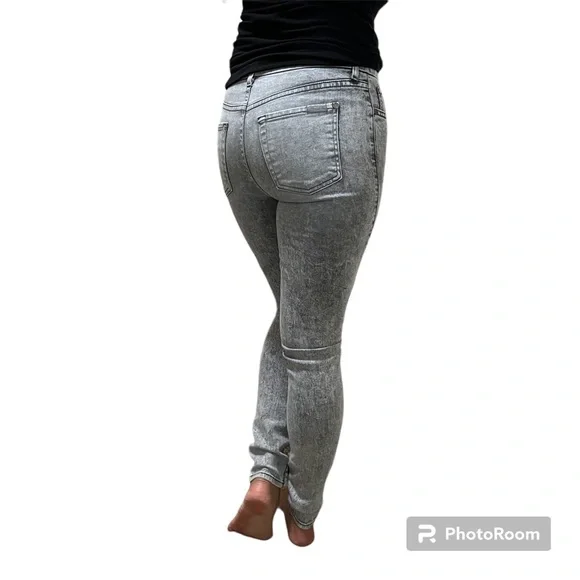 Women’s 7 for all Mankind Jeans, Midrise Ankle Skinny, Gray - Picture 7 of 11